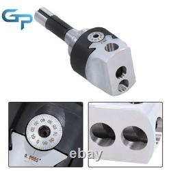 3 Boring Head R8 Shank and 10Pcs 3/4 Carbide Tipped Boring Bar Set End Mills