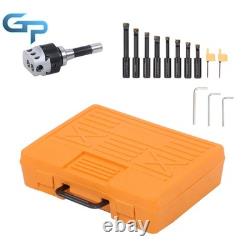 3 Boring Head R8 Shank and 10Pcs 3/4 Carbide Tipped Boring Bar Set End Mills