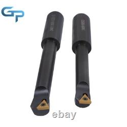 3 Boring Head R8 Shank and 10Pcs 3/4 Carbide Tipped Boring Bar Set End Mills