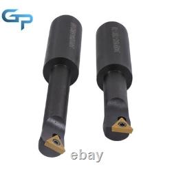 3 Boring Head R8 Shank and 10Pcs 3/4 Carbide Tipped Boring Bar Set End Mills