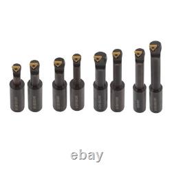 3 Boring head R8 Shank + 8pcs Indexable 3/4 Boring Bar Set TCMT