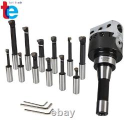 3 Inch Precision Boring Head With R8 Shank 12 Pcs 3/4 Carbide Boring Bars Set