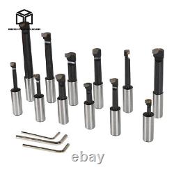 3Inch Boring Head With R8 Shank 12Pcs 3/4 Carbide Boring Bar Set For Milling