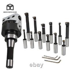 3Inch Boring Head With R8 Shank 12Pcs 3/4 Carbide Boring Bar Set For Milling