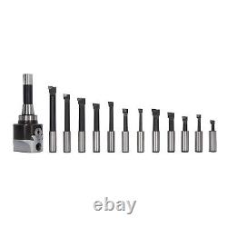 3in Adjusting Boring Head R8 Shank 3/4 Cemented Carbide Boring Bar Kit For CNC