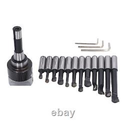 3in Adjusting Boring Head R8 Shank 3/4 Cemented Carbide Boring Bar Kit For CNC