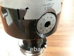 4'' PRECISION ADJUSTABLE BORING HEAD WITH CAT40 SHANK w. 1 hole #820-new