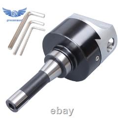 4'' Precision Adjustable Boring Head 3-3/4 Head Height with R8 Shank w. 1 Hole