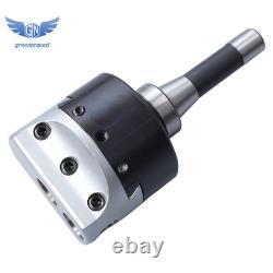 4'' Precision Adjustable Boring Head 3-3/4 Head Height with R8 Shank w. 1 Hole