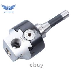 4'' Precision Adjustable Boring Head 3-3/4 Head Height with R8 Shank w. 1 Hole