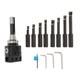 8pieces Indexable 3/4 Boring Bar Set+3 Boring Head R8 Shank Dial Reading 0-100