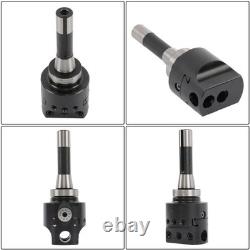 8Pieces Indexable 3/4 Boring Bar Set+3 Boring head R8 Shank Dial Reading 0-100