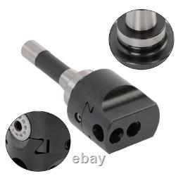 8Pieces Indexable 3/4 Boring Bar Set+3 Boring head R8 Shank Dial Reading 0-100