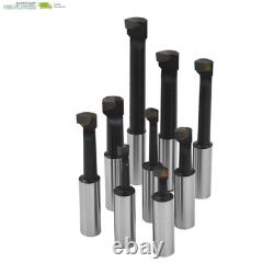 9-Pack Set 2 Boring Head R8 Shank 1/2 Carbide Boring Bar Set Replacement for Bri