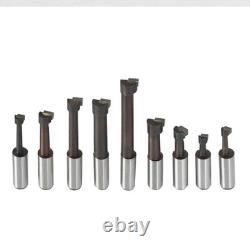 9 Pcs Shank Boring Bar Sets Boring Head 2(7/8-20) With MT2 Shank 3/8-16 1/2