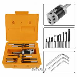 9-Piece Boring Head Shank Boring Tool Set Straight Shank Boring Bar Set