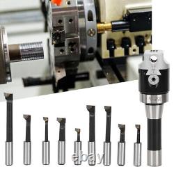 9Pcs 2-Inch Boring Head Set 1/2-Inch R8 Shank CNC Milling Tool Mechanical FEI