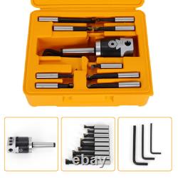 9pcs Boring Head Shank 1/2 Carbide Boring Bar MT2-M10 F1-12 Set CNC Milling USA