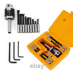 9pcs Boring Head Shank 1/2 Carbide Boring Bar MT2-M10 F1-12 Set CNC Milling USA