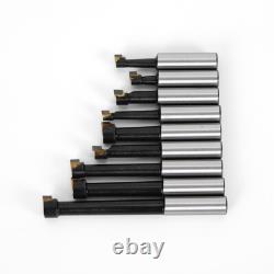9pcs Boring Head Shank 1/2 Carbide Boring Bar MT2-M10 F1-12 Set CNC Milling USA