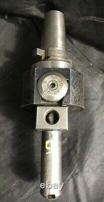 BRIDGEPORT NO. 2 ADJUSTABLE BORING HEAD & TSD KWIK SWITCH Holder