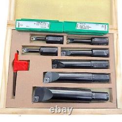 Boring Bars (18MM SHANK) For Boring Head 7 TOOLS WITH 7 WIDIA CARBIDE INSERT