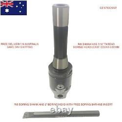 Boring Head 2 Precision Grade with R8 Shank and free boring tool with insert