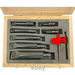 Boring Head Boring Bar Set 12mm shank, 7pc indexable carbide inserts from Widia