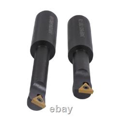 Boring Head R8 Shank 3 + 10Pcs 3/4 Carbide Tipped Boring Bar Set End Mills