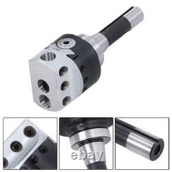 Boring Head R8 Shank 3 + 10Pcs Carbide Tipped 3/4 Boring Bar Set End Mills