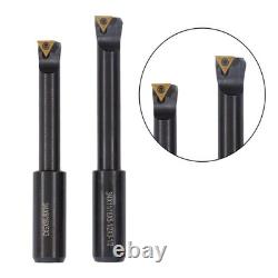 Boring Head R8 Shank 3 + 3/4 Carbide Tipped 10Pcs Boring Bar Set End Mills
