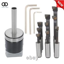 Boring Head Set 2 1/2 Shank 9 Piece 1/2 C6 Boring Bars for Lathe Mill