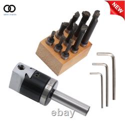Boring Head Set 2 3/4 Shank 9 Piece 1/2 C6 Boring Bars for Lathe Mill