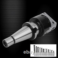 Boring Head Set 40CR CNC Milling Tool F1-18 75mm DiameterNT40-F1-18-12PCS New