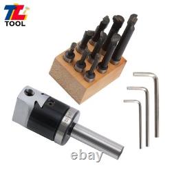 Boring Head and Bar Set 2 3/4 Shank 9Pcs 1/2 C6 for Machining