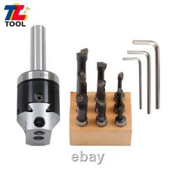 Boring Head and Bar Set 2 3/4 Shank 9Pcs 1/2 C6 for Machining