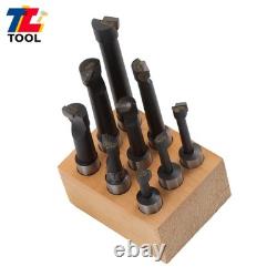 Boring Head and Bar Set 2 3/4 Shank 9Pcs 1/2 C6 for Machining
