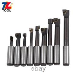 Boring Head and Bar Set 2 3/4 Shank 9Pcs 1/2 C6 for Machining