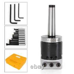 Boring Hole Boring Bar Set MT2-M10 F1-12 50mm Boring Head +9Pcs 12mm Boring Tool