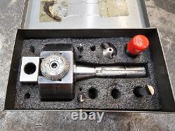 Bridgeport No. 2 Boring Head R8 Shank 5/8 Capacity WithBoring Bars and Metal Box