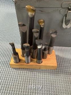 Bridgeport No. 2 Boring Head Set with R-8 Arbor Case Additional Boring Bars
