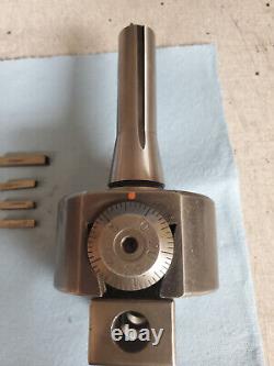 Bridgeport No. 2 Boring Head Set with R8 Shank Case Very Nice