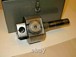 Bridgeport No. 2 R8 Shank Boring Head With Fitted Metal Case