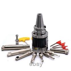 CAT40-NBH2084 Fine Boring Head NT40 BT40 MT3 R8 Tool Holder+8Pcs 20mm Boring Bar