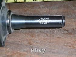 CRITERION 3 x 3 SQUARE BORING HEAD with R8 1-1/2 SHANK 18 thread, #S-3D, Used