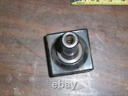 CRITERION 3 x 3 SQUARE BORING HEAD with R8 1-1/2 SHANK 18 thread, #S-3D, Used