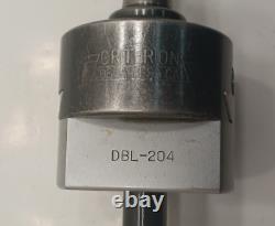 CRITERION DBL 204 1 CAPACITY BORING HEAD With R8 SHANK AND ULTRA-DEX A16S MCLNR4