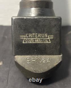 CRITERION MICRO ADJUSTABLE S-1 1/2A PRECISION BORING HEAD 1 SHANK Milling Used