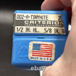 Criterion, 002 Tinymite, Boring Head, 1/2 shank Used Made In USA