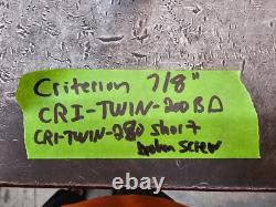 Criterion CRI-TWIN-200BD CRI-TWIN-280 Twin Rough Boring Head 7/8 Straight Shank